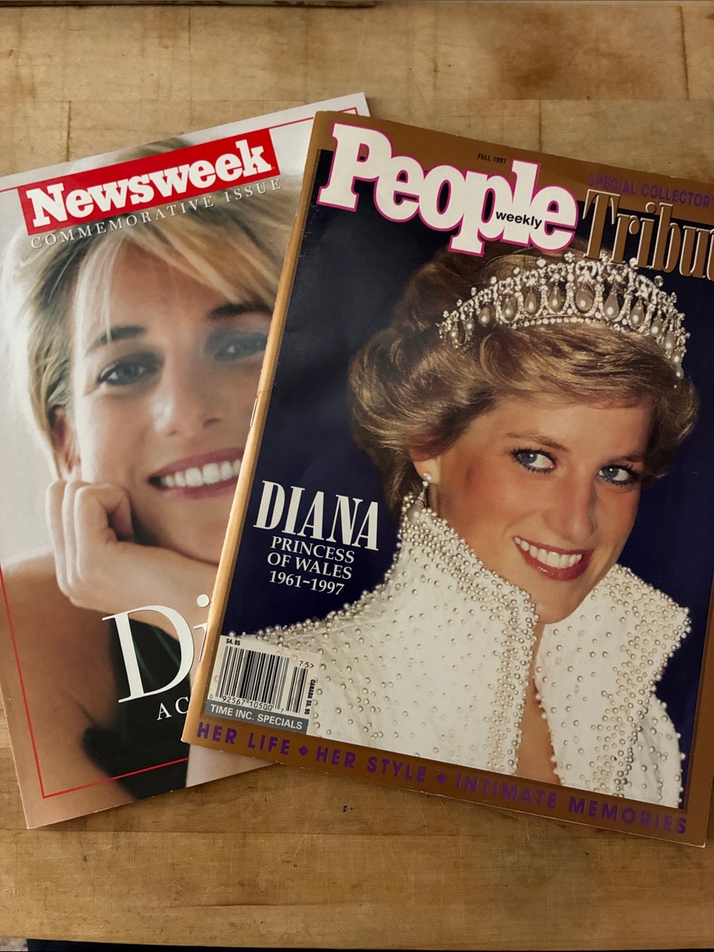 Vintage Princess Diana Commemorative Issue Newsweek & People Magazine Tribute